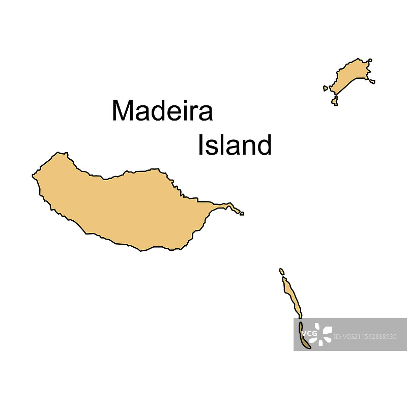 马德拉岛地图图片素材