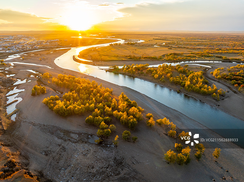 航拍内蒙古呼伦贝阿尔山尔黑山头风景区图片素材