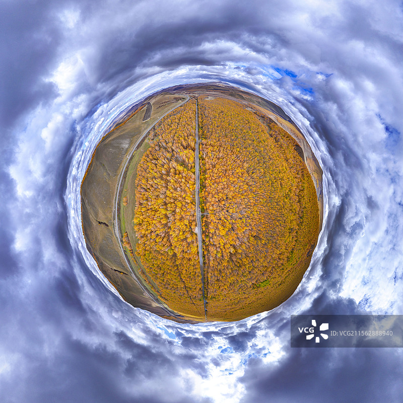 航拍内蒙古呼伦贝阿尔山尔黑山头风景区图片素材