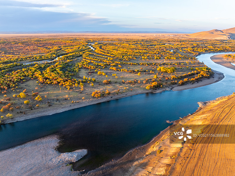 航拍内蒙古呼伦贝阿尔山尔黑山头风景区图片素材