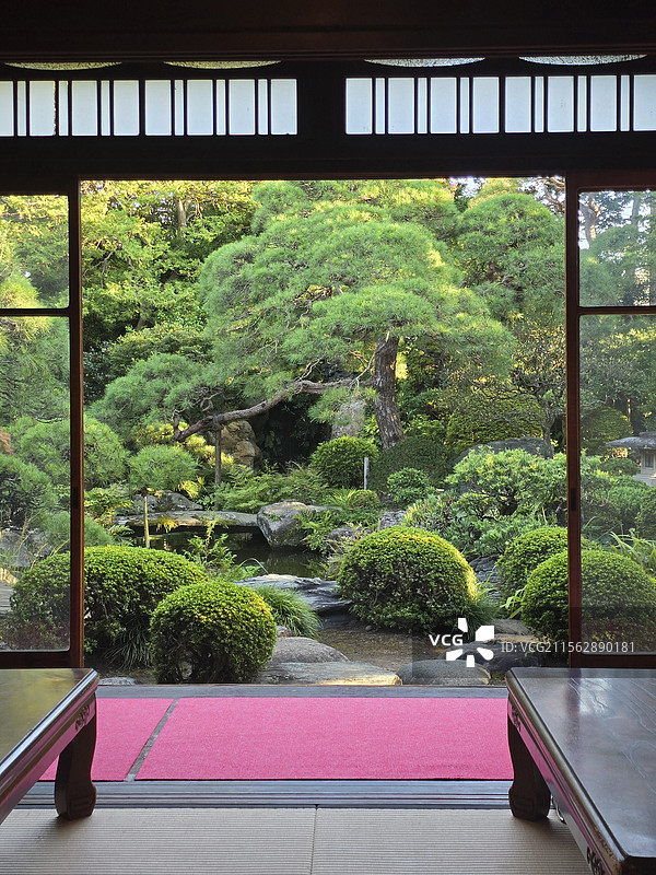 日本柴又山本亭日式庭院图片素材