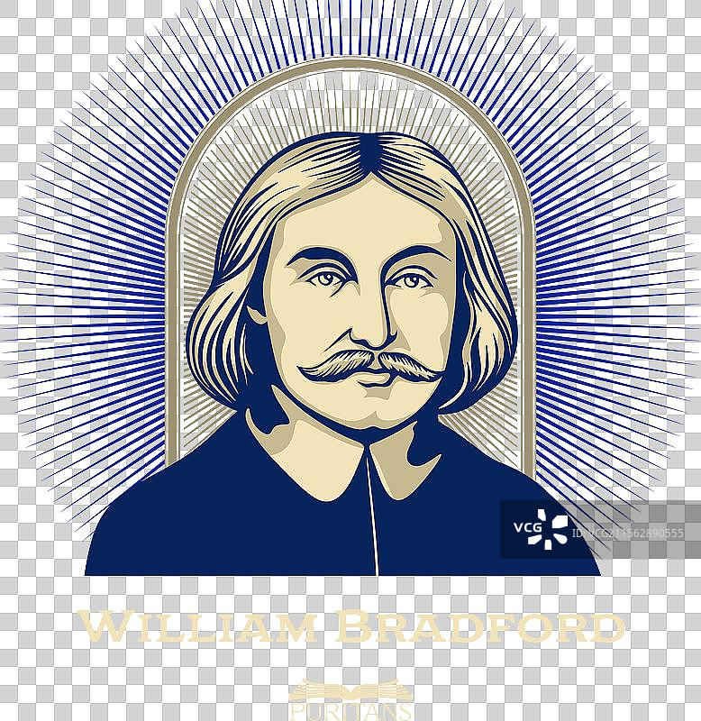 伟大的清教徒威廉·布拉德福德图片素材