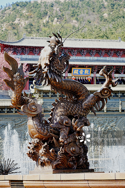 威海石岛赤山风景区观音坛图片素材