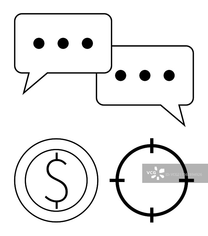 商业沟通以财务为重点图片素材
