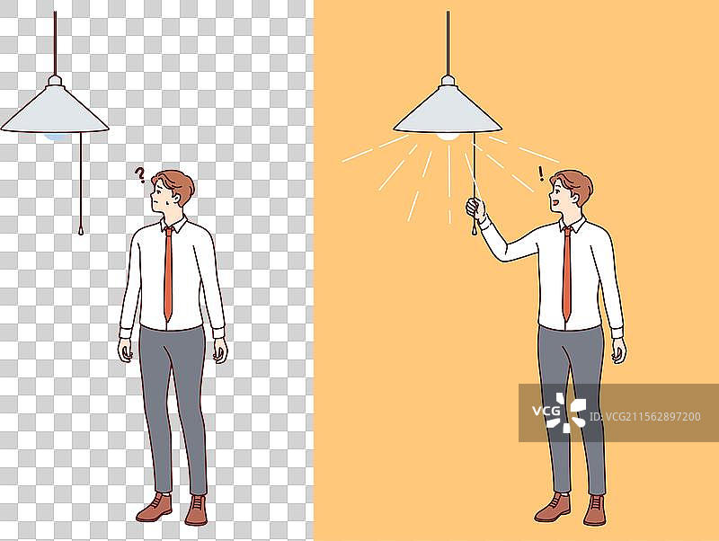 商人想出了一个摆脱困境的主意图片素材