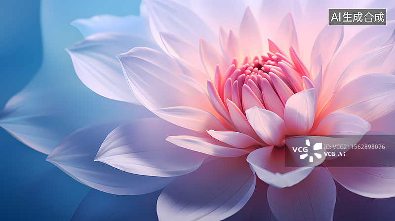 【AI数字艺术】粉色莲花花朵图片素材