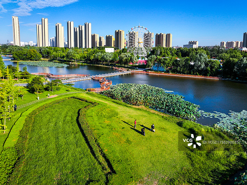 莒南县鸡龙河湿地公园图片素材