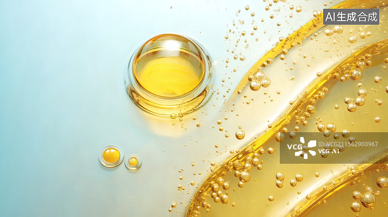【AI数字艺术】玉米油分子特写图片素材