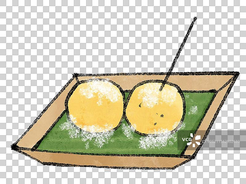 黑龙江哈尔滨美食国风插画-粘豆包图片素材