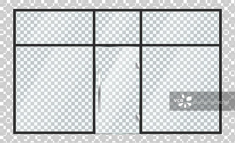 真实的玻璃办公楼外立面与入口图片素材