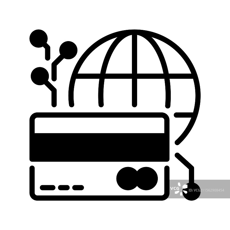 无接触支付线条图标通用创意图片素材