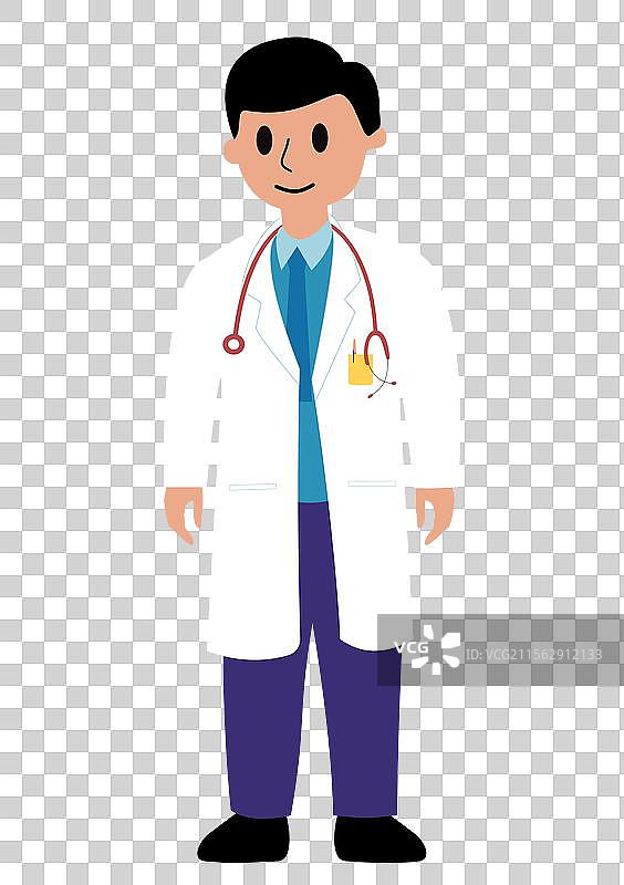 白大褂医生形象免抠元素图片素材
