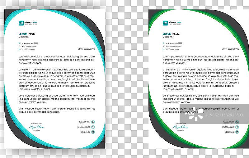 现代企业信头模板设计图片素材