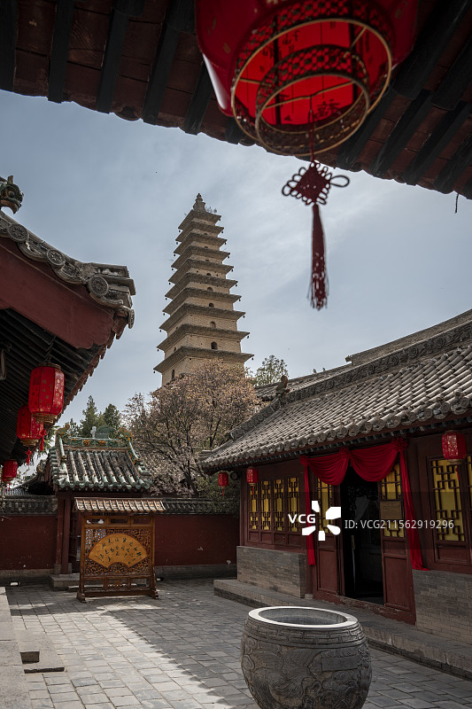 永济普救寺图片素材