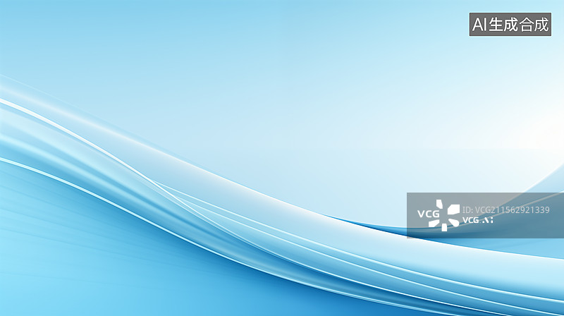 【AI数字艺术】淡蓝色的简约商务背景图片素材