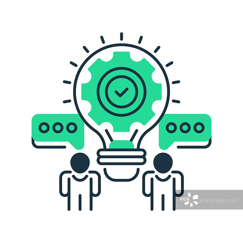 头脑风暴线条图标通用创意图片素材