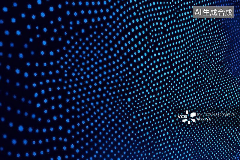 【AI数字艺术】蓝色点阵波纹图案图片素材