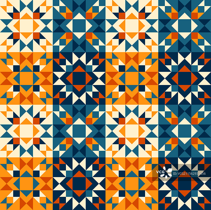 抽象几何无缝图案艺术图片素材