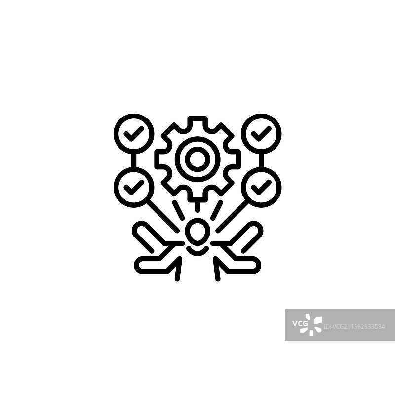 多任务处理线条图标 通用创意优质设计图片素材