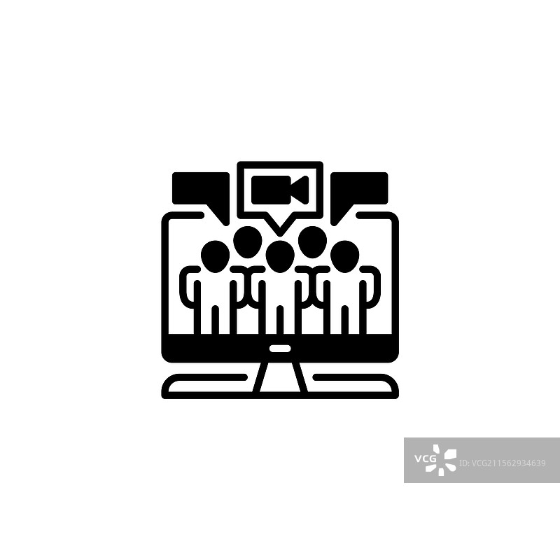 会议电话线图标通用创意图片素材