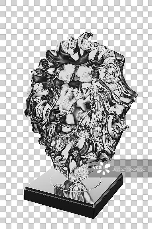 金属铜像图片素材