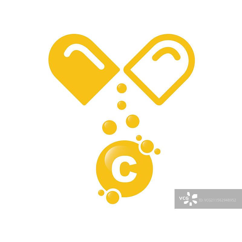 维生素C橙子及其结构图片素材