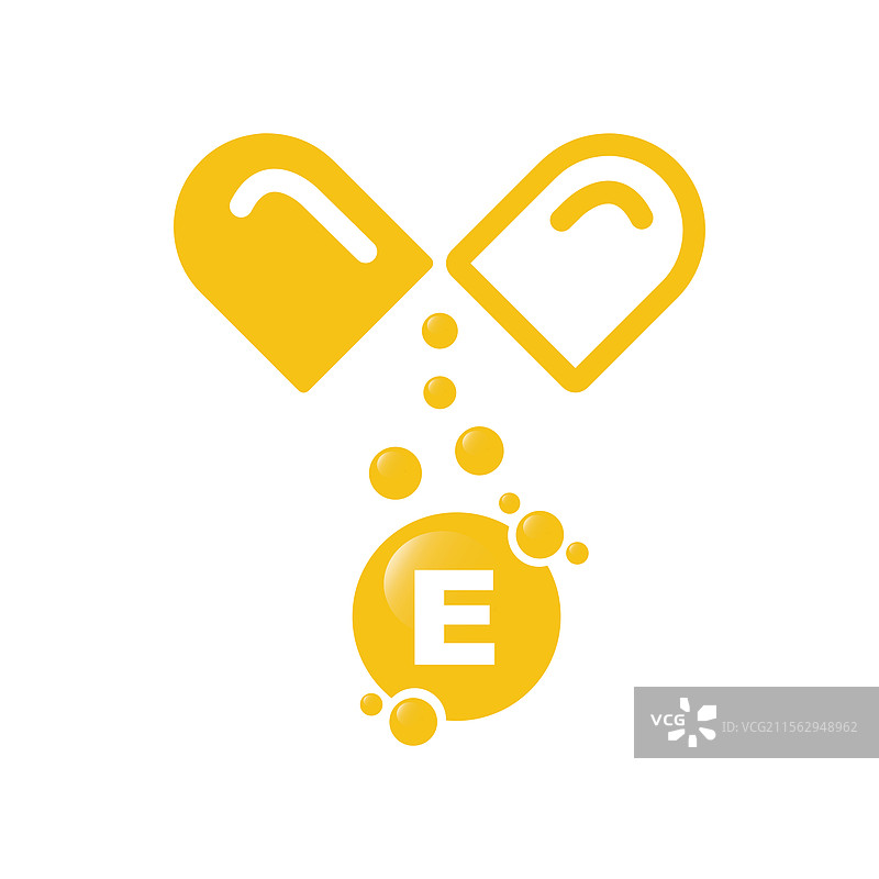 维生素E闪亮胶囊 - 图标图片素材