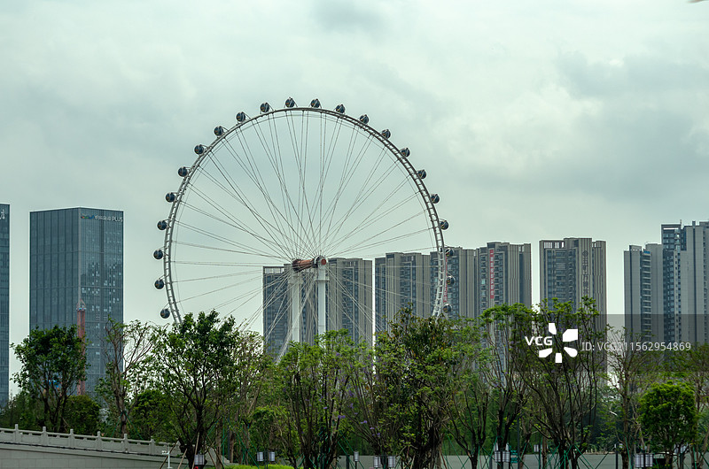 佛山市顺德区大良欢乐海岸及华侨城图片素材