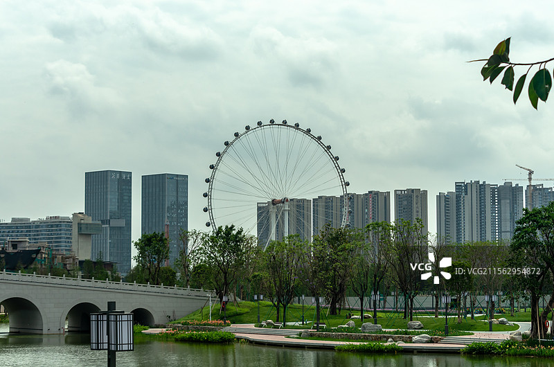 佛山市顺德区大良欢乐海岸及华侨城图片素材