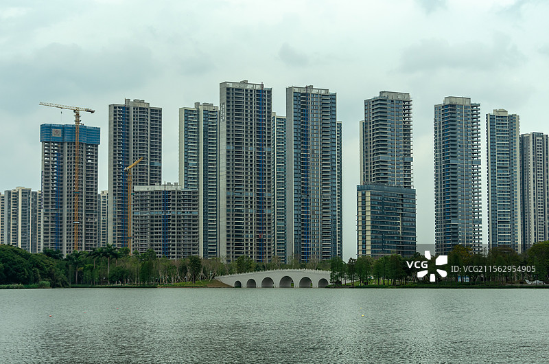 佛山市顺德区大良欢乐海岸及华侨城图片素材