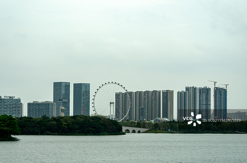 佛山市顺德区大良欢乐海岸及华侨城图片素材