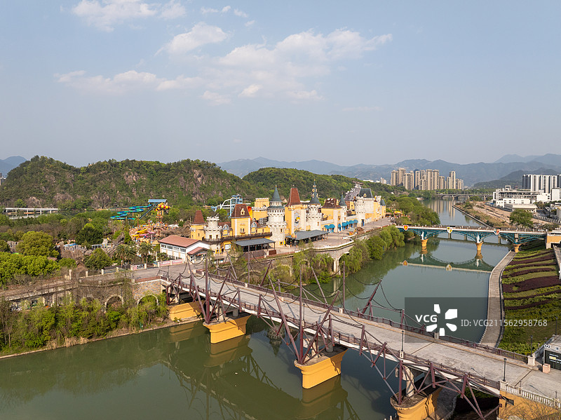 浙江龙泉冒险岛乐园水上世界图片素材