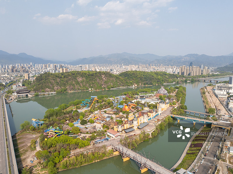 浙江龙泉冒险岛乐园水上世界图片素材