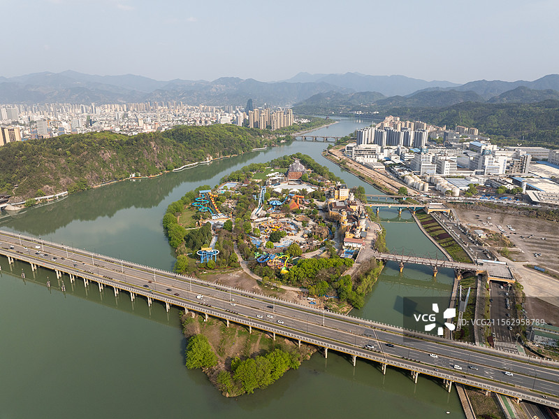 浙江龙泉冒险岛乐园水上世界图片素材
