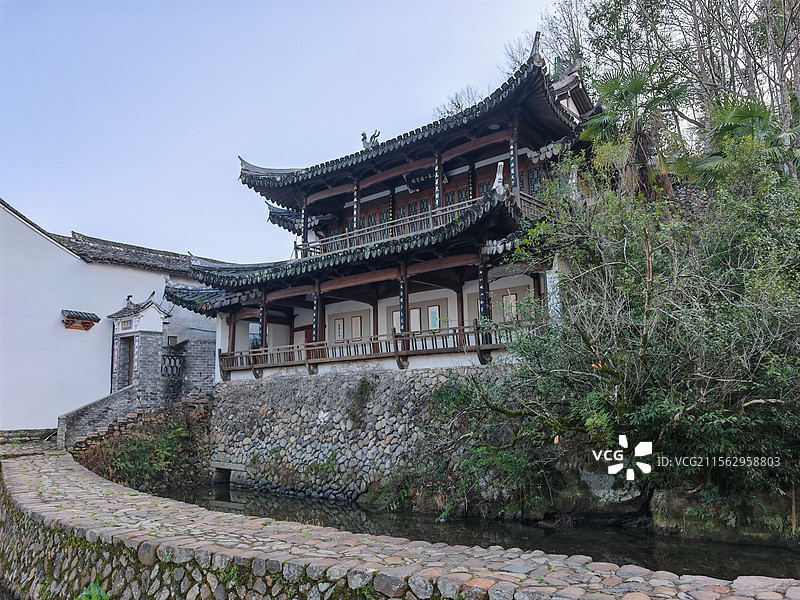 温州岩头古村风光图片素材