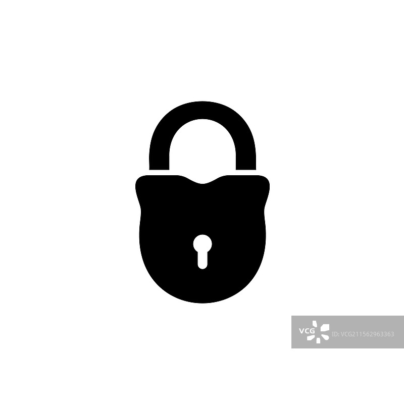 关闭的谷仓，带有坚固的平面挂锁保护。图片素材