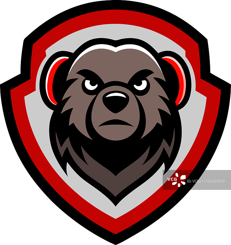 熊毛皮大衣标志图片素材