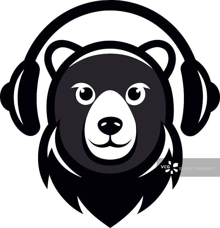 熊毛皮大衣标志图片素材