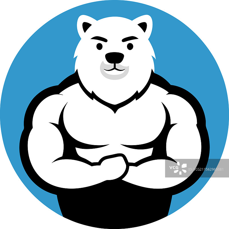 熊毛皮大衣标志图片素材