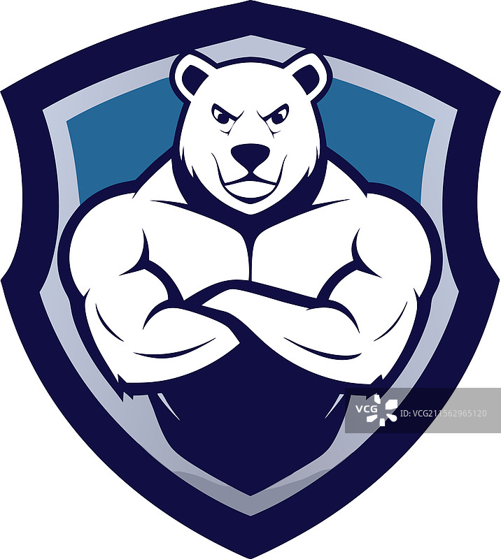 熊毛皮大衣标志图片素材