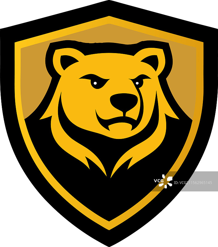 熊毛皮大衣标志图片素材