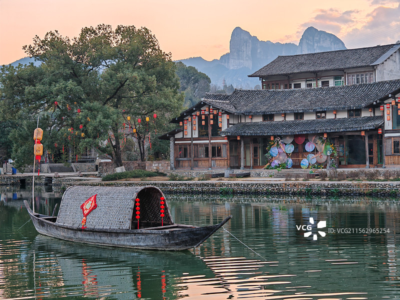 温州岩头古村风光图片素材