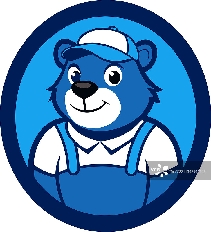 熊毛皮大衣标志图片素材