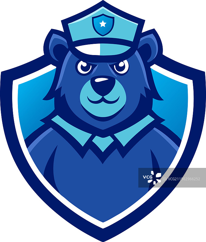 熊毛皮大衣标志图片素材