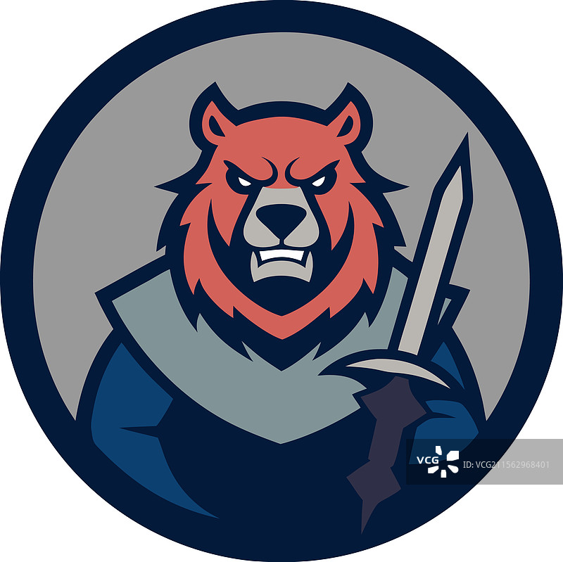 熊毛皮大衣标志图片素材