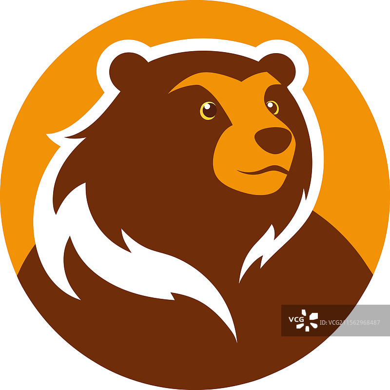 熊毛皮大衣标志图片素材