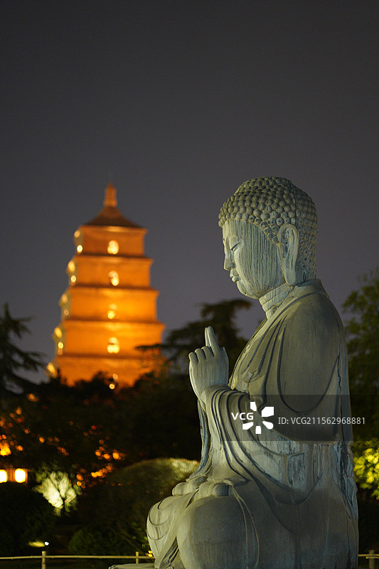西安大雁塔图片素材