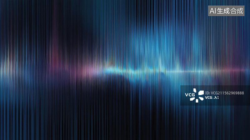 【AI数字艺术】声波图的彩色视觉表现图片素材