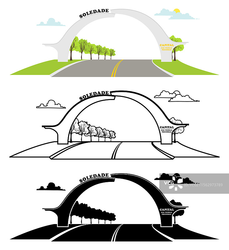索莱达德的门廊，巴西南大河州图片素材