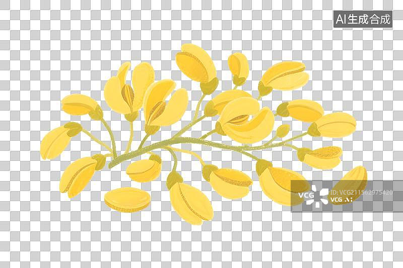 【AI数字艺术】黄色决明子图片素材